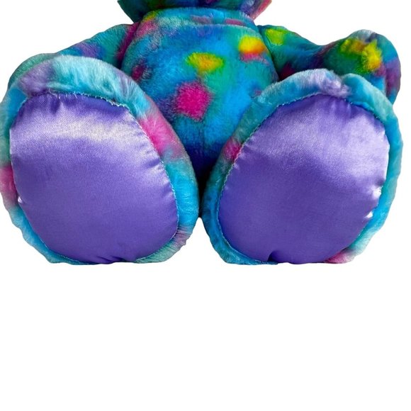 Build A Bear Bunny Rabbit Plush Color Burst Stuffed Animal Doll Tie Dye Toy 16” - Picture 4 of 11